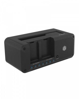 Stacja dokująca IB-2924MSCL-C31 Docking & CloneStation 1x 2,5"/3,5" do 1x M.2 NVMe & M.2 NVMe do M.2 NVMe IcyBox
