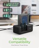 Stacja dokująca IB-2924MSCL-C31 Docking & CloneStation 1x 2,5"/3,5" do 1x M.2 NVMe & M.2 NVMe do M.2 NVMe IcyBox