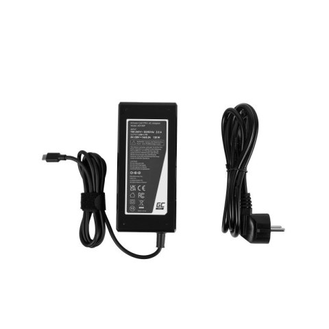 Zasilacz USB-C 130W 5V-9V-12V-15V/3A, 20V/6.5A Power Delivery Green Cell