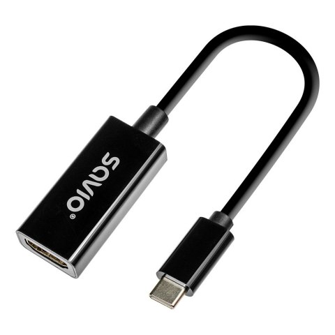 Adapter USB-C (M) - HDMI (F), 4K, 30Hz, plastik, AK-79 Savio