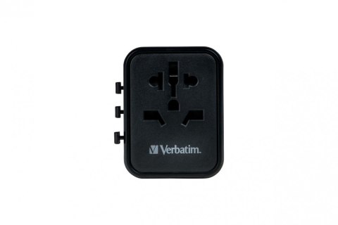 Adapter podróżny UTA-02 49544 180 krajów, ładowarka 20 W, QC 3.0. 1x USB-C, 1x USB-A Verbatim
