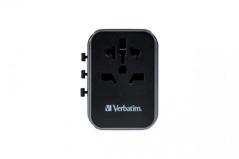 Adapter podróżny UTA-03 49545 180 krajów, ładowarka PD 30W, QC 3.0 3x USB-C , 2x USB-A Verbatim