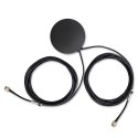 Antena GPS+4G, GLONASS dookólna | 28dBi | 50W | 2 x SMA męski | Zewnętrzna Qoltec