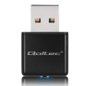 Bezprzewodowy ultra szybki mini adapter NANO WiFi | Standard N | USB 2.0 | 300Mbps Qoltec