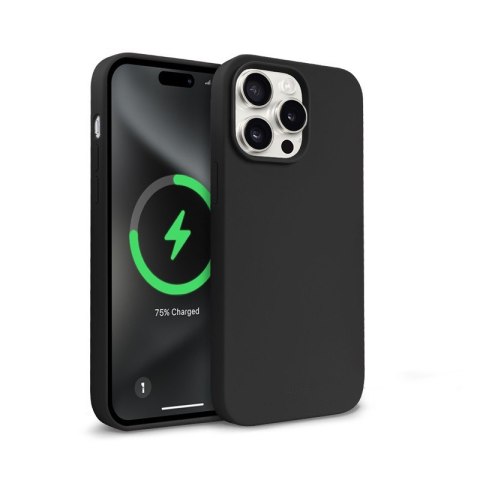 Etui Color Cover Magnetic - iPhone 15 Pro Max MagSafe Czarne CRONG Etui Color Cover Magnetic - iPhone 15 Pro Max MagSafe Czarne CRONG