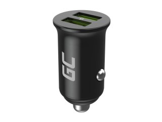 Ładowarka samochodowa GC PowerRide Nano36 36W 6A 2x USB-A Green Cell
