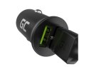 Ładowarka samochodowa GC PowerRide Nano36 36W 6A 2x USB-A Green Cell