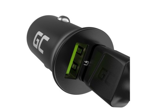 Ładowarka samochodowa GC PowerRide Nano36 36W 6A 2x USB-A Green Cell Ładowarka samochodowa GC PowerRide Nano36 36W 6A 2x USB-A Green Cell
