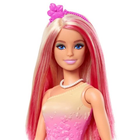 Lalka Barbie Księżniczka z długimi włosami, różowo-blond Mattel