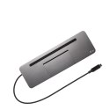 Stacja dokująca USB-C Metal Ergonomic 4K 3x Display Docking Station Power Delivery 85 W + i-tec Universal Charger 100 W I-tec