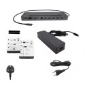 Stacja dokująca USB-C Metal Ergonomic 4K 3x Display Docking Station Power Delivery 85 W + i-tec Universal Charger 100 W I-tec