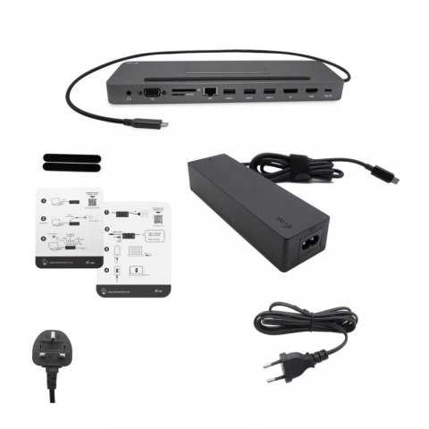 Stacja dokująca USB-C Metal Ergonomic 4K 3x Display Docking Station Power Delivery 85 W + i-tec Universal Charger 100 W I-tec Stacja dokująca USB-C Metal Ergonomic 4K 3x Display Docking Station Power Delivery 85 W + i-tec Universal Charger 100 W I-tec