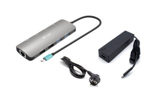 Stacja dokująca USB-C Metal Nano 2x Display Docking Station Power Delivery100W + Charger 100W I-tec