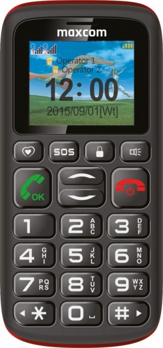 Telefon MM428L BB POLIPHONE/duże przyciski Maxcom