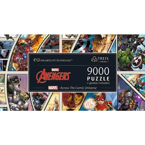 Puzzle 9000 elementów Marvel Across the Comic Universe