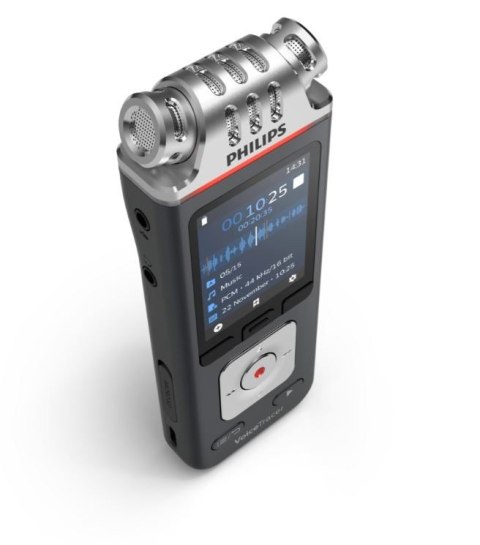 Dyktafon DVT8115 Pamięć 8GB,nagrywanie 360°,microSDHC 32GB Philips