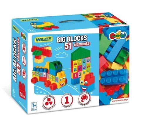 Klocki 51 elementów Big Blocks Wader