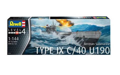 Model plastikowy German Submarine T.IX C/40 1/144 Revell Model plastikowy German Submarine T.IX C/40 1/144 Revell