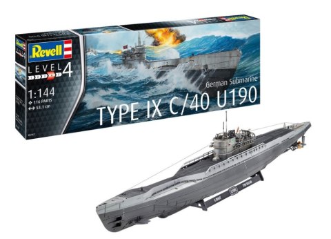 Model plastikowy German Submarine T.IX C/40 1/144 Revell Model plastikowy German Submarine T.IX C/40 1/144 Revell