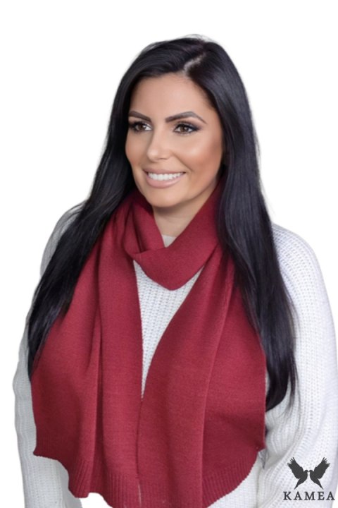 SZALIK*06 damski zimowy kolor bordowy - Kamea SZALIK*06 damski zimowy kolor bordowy - Kamea