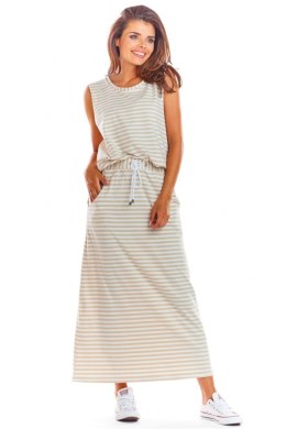 Spódnica Model M211 Paski Beige - Infinite You