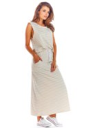 Spódnica Model M211 Paski Beige - Infinite You