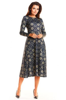 Sukienka Model M183 Navy/Yellow Romby - Infinite You