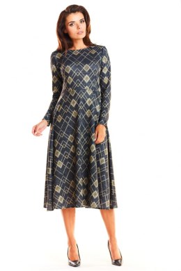 Sukienka Model M183 Navy/Yellow Romby - Infinite You