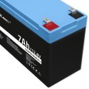 Akumulator LiFePO4 Litowo-Żelazowo-Fosforanowy | 12.8V | 7Ah | 89.6Wh | BMS Qoltec
