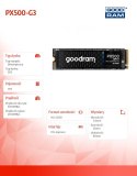 Dysk SSD PX500-G3 1TB M.2 PCIe 3x4 NVMe 2280 3300/2700 GOODRAM