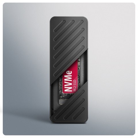 EEM2-20G Obudowa zewnętrzna aluminiowa USB-C 3.2 Gen 2 M.2 NVMe SSD 20Gbps AXAGON