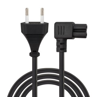 Kabel zasilający 2pin, C7 kątowy 5m, CL-186 Savio