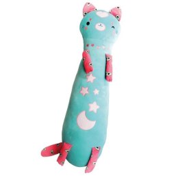 Maskotka Momomi Kot świecący w ciemności turkusowy 60 cm Nice