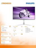 Monitor 27M2N8500 27 cali QD OLED 360Hz HDMIx2 DP USB-C HAS Ambiglow Głośniki Philips