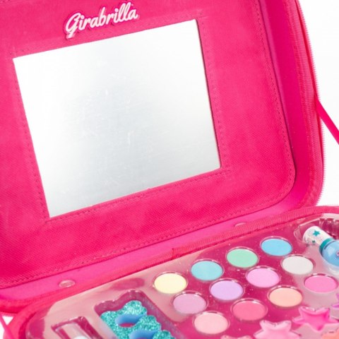 Walizka Make Up Girabrilla różowa ze złotym Nice Walizka Make Up Girabrilla różowa ze złotym Nice