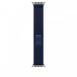 Opaska Trail w kolorze niebieskim do koperty 49 mm - rozmiar S/M - elementy z tytanu w kolorze naturalnym