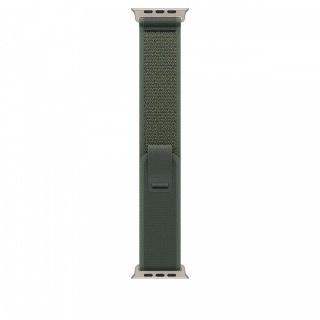 Opaska Trail w kolorze zielonym do koperty 49 mm - rozmiar S/M - elementy z tytanu w kolorze naturalnym