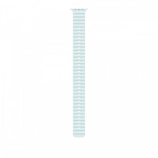 Przedłużka do paska Ocean w kolorze mroźnego błękitu do koperty 49 mm - elementy z tytanu w kolorze czarnym