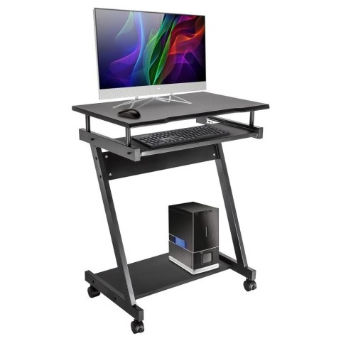 Biurko komputerowe 590x370 mobilne z półką Techly Biurko komputerowe 590x370 mobilne z półką Techly