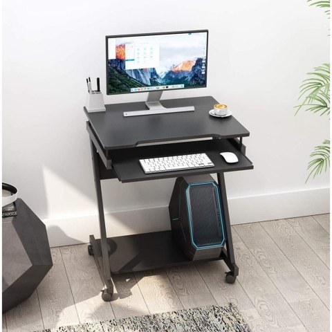 Biurko komputerowe 590x370 mobilne z półką Techly Biurko komputerowe 590x370 mobilne z półką Techly