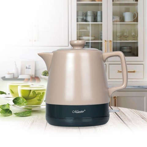 Ceramiczny czajnik elektryczny 1,0l 1200W MR-071-BEIGE Feel-Maestro Ceramiczny czajnik elektryczny 1,0l 1200W MR-071-BEIGE Feel-Maestro