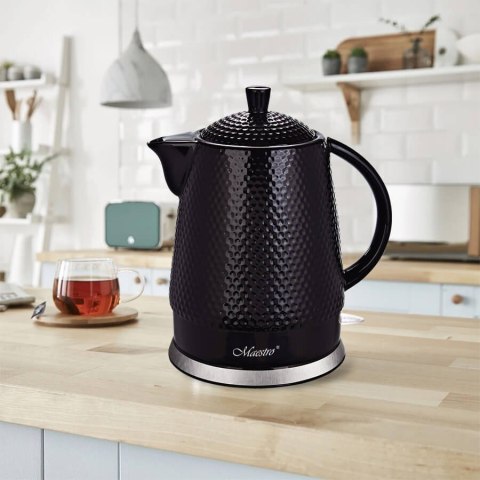 Ceramiczny czajnik elektryczny 1,5l 1500W MR-069-BLACK Feel-Maestro Ceramiczny czajnik elektryczny 1,5l 1500W MR-069-BLACK Feel-Maestro