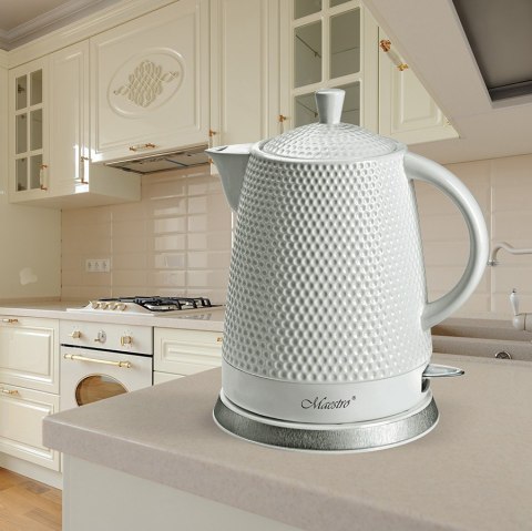 Ceramiczny czajnik elektryczny 1,5l 1500W MR-069-WHITE Feel-Maestro Ceramiczny czajnik elektryczny 1,5l 1500W MR-069-WHITE Feel-Maestro