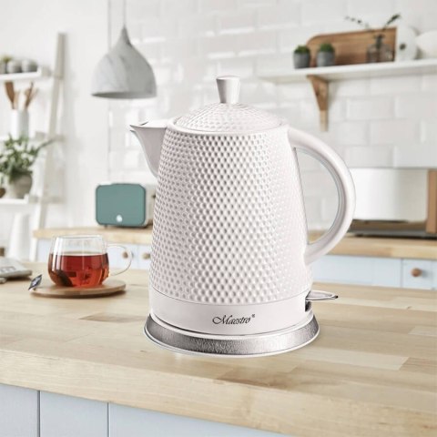 Ceramiczny czajnik elektryczny 1,5l 1500W MR-069-WHITE Feel-Maestro Ceramiczny czajnik elektryczny 1,5l 1500W MR-069-WHITE Feel-Maestro