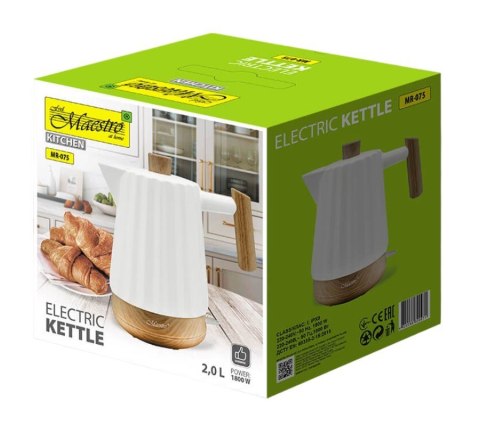 Ceramiczny czajnik elektryczny 2,0l 1800W MR-075 Feel-Maestro Ceramiczny czajnik elektryczny 2,0l 1800W MR-075 Feel-Maestro