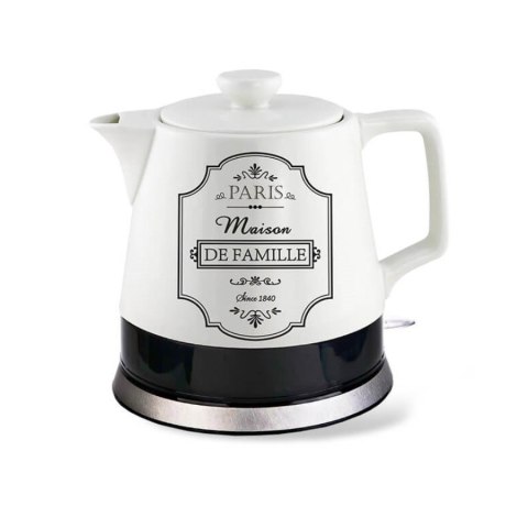 Ceramiczny czajnik elektryczny "PARIS MAISON" 1,0l 1200W MR-072 Feel-Maestro Ceramiczny czajnik elektryczny "PARIS MAISON" 1,0l 1200W MR-072 Feel-Maestro