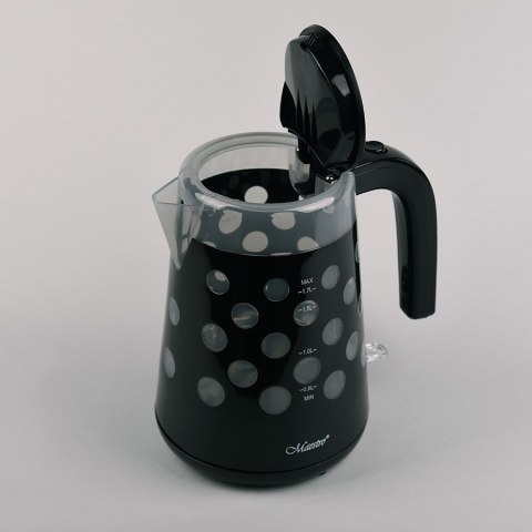 Czajnik elektryczny 1,7l 2200W "KROPKI" MR-045-BLACK Feel-Maestro Czajnik elektryczny 1,7l 2200W "KROPKI" MR-045-BLACK Feel-Maestro