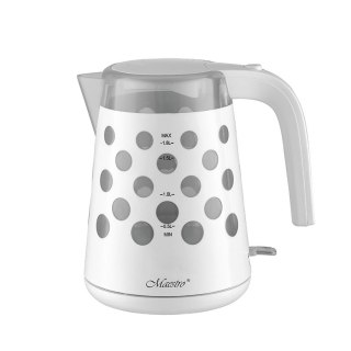 Czajnik elektryczny 1,7l 2200W "KROPKI" MR-045-WHITE Feel-Maestro