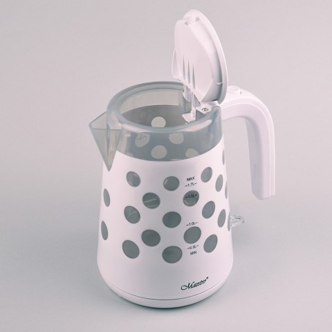 Czajnik elektryczny 1,7l 2200W "KROPKI" MR-045-WHITE Feel-Maestro Czajnik elektryczny 1,7l 2200W "KROPKI" MR-045-WHITE Feel-Maestro