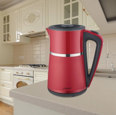 Czajnik elektryczny 1,7l 2200W MR-030-RED Feel-Maestro Czajnik elektryczny 1,7l 2200W MR-030-RED Feel-Maestro